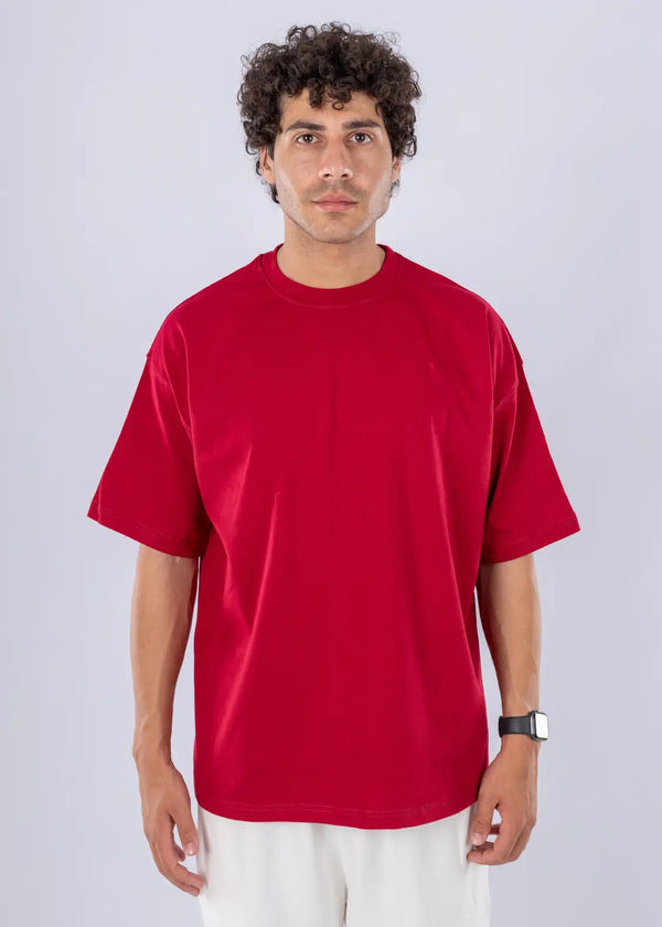 Burgundy Oversized T-shirt